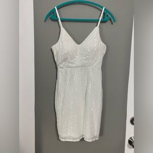 Lulu’s Small, white sequin dress